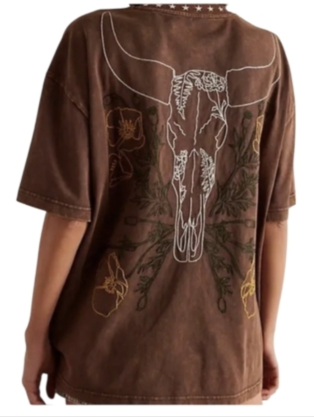 Denim & Bone Frontier Embroidered Tee